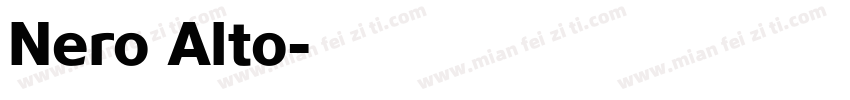 Nero Alto字体转换